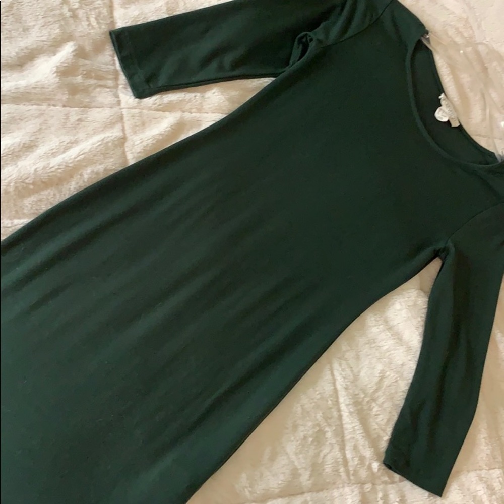 Dark green dress